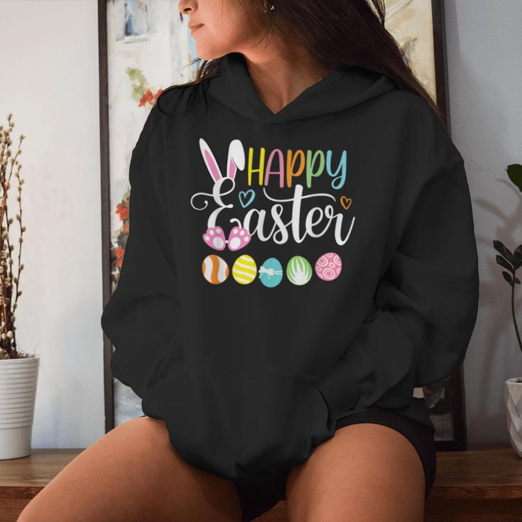 Happy Easter Rabbit Bunny Face Egg Easter Day Girls Women Hoodie Gifts for Her
