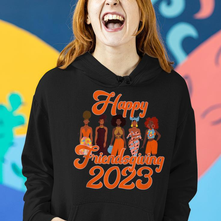 Happy Friendsgiving African American Thanksgiving 2023 Women Hoodie Gifts for Her