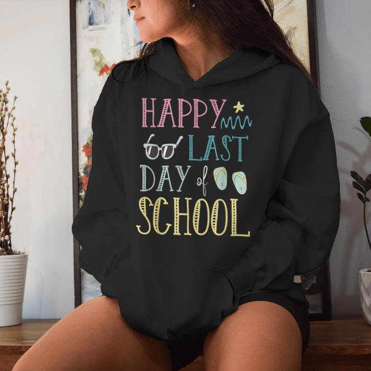 Happy Last School Day Teacher Summer Kapuzenpullover für Damen Geschenke für Sie