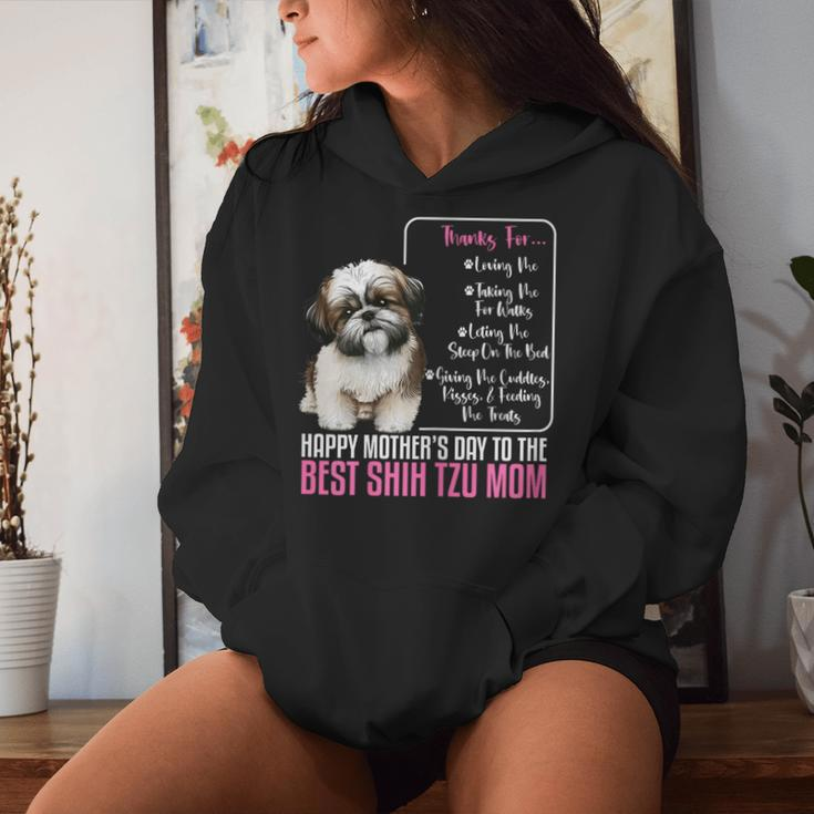Happy Mother's Day To The Best Shih Tzu Mom Shih Tzu Mommy Women Hoodie Gifts for Her