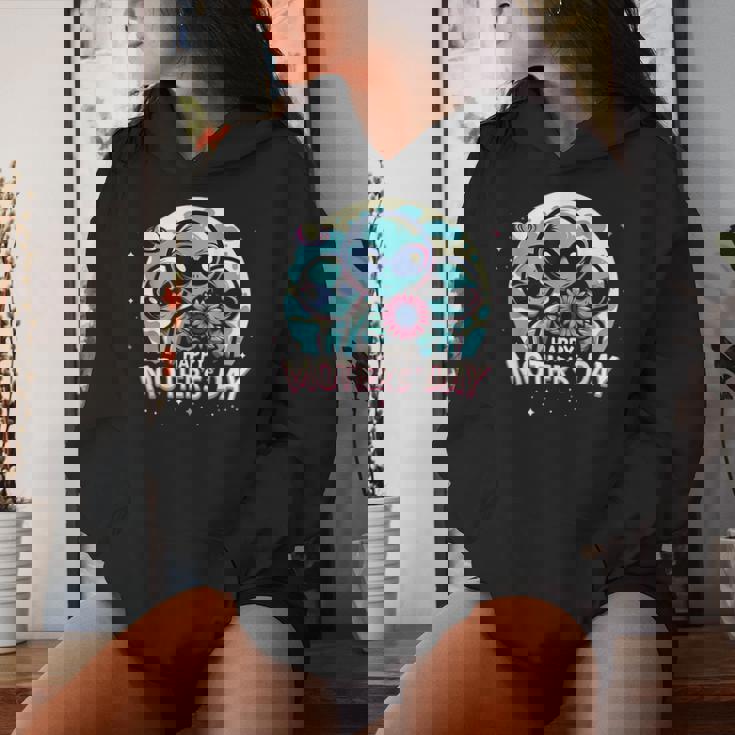 Happy Mother's Day Cartoon Aliens Cartoon Aliens Women Hoodie Gifts for Her