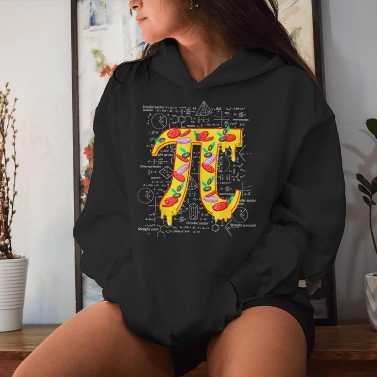 Happy Pi Day Pie Pizza Symbol Math Lover Teacher Outfit Women Hoodie Gifts for Her