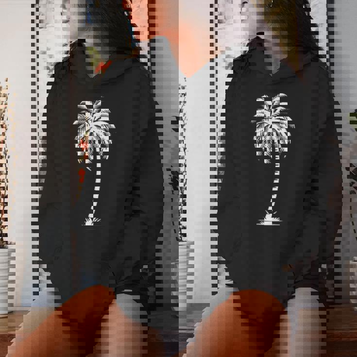 Hawaiian Beach Summer Vacation Palm Tree Women Hoodie Gifts for Her