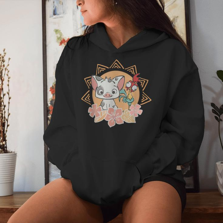 Hei Hei And Pua Floral Women Hoodie Gifts for Her