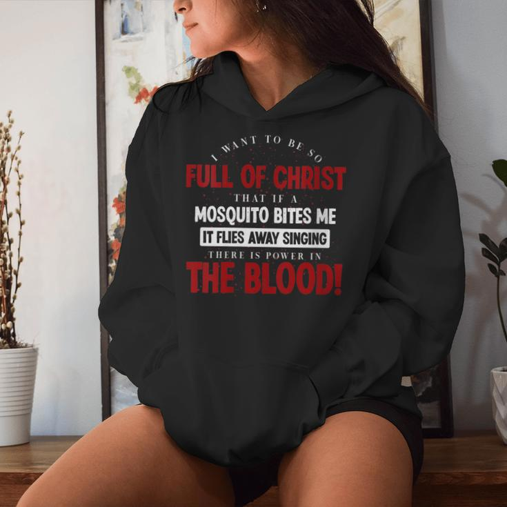 Holy Bible There Is Power In The Blood Prayer Women Hoodie Gifts for Her