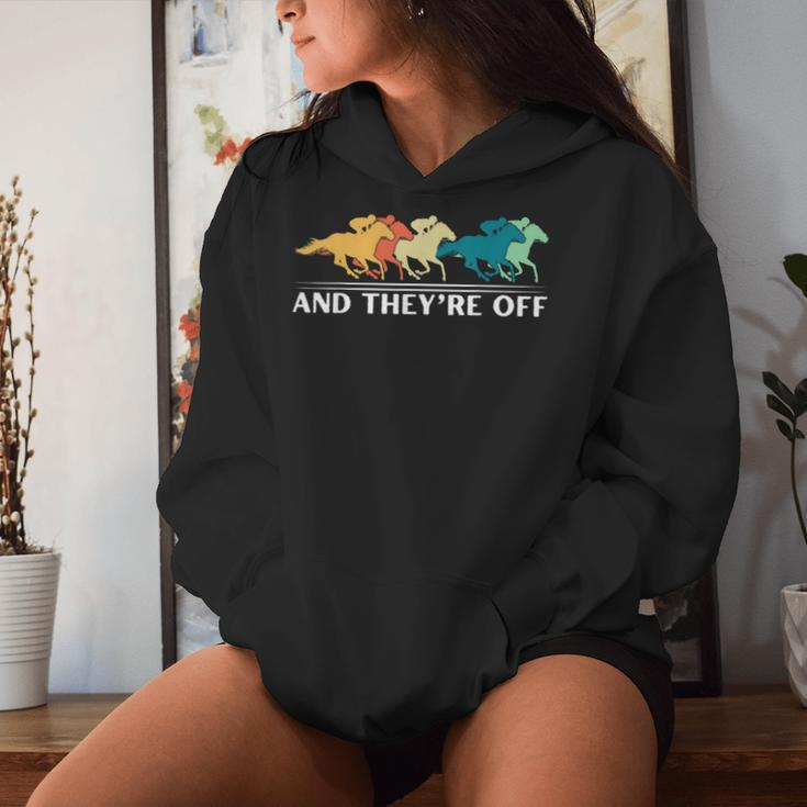 Horse Racing And They're Off Horse Racing Women Hoodie Gifts for Her