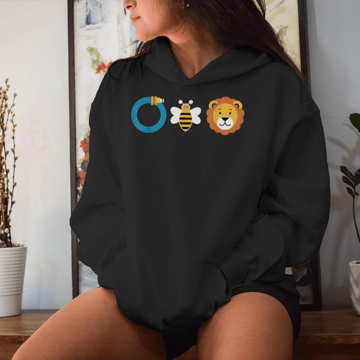 Hose Bee Lion Graphic Adult Humor Women Hoodie Gifts for Her