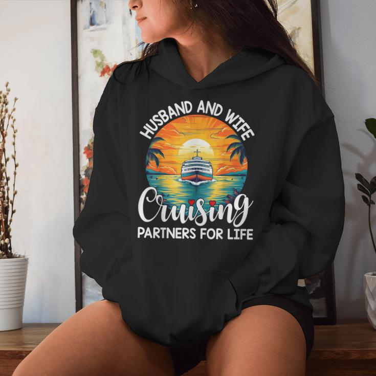 Husband Wife Cruising Partners For Life Cruise Vacation Women Hoodie Gifts for Her