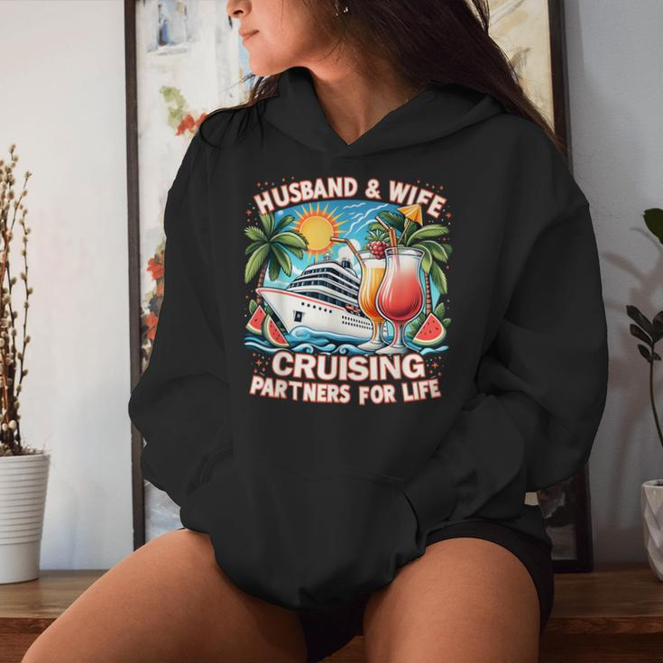 Husband And Wife Cruising Partners For Life Honeymoon Cruise Women Hoodie Gifts for Her