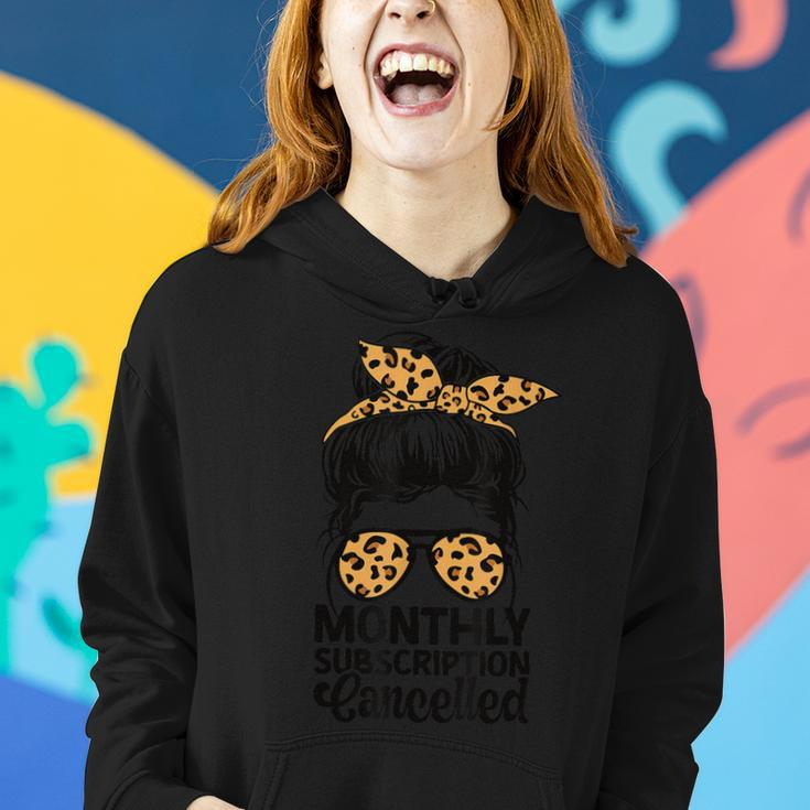 Hysterectomy Recovery Products Uterus Messy Bun Leopard Women Hoodie Gifts for Her