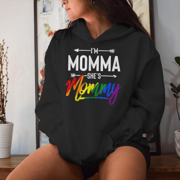 Ich Bin Mama Sie Ist Mami Lgbt Kapuzenpullover für Damen Geschenke für Sie