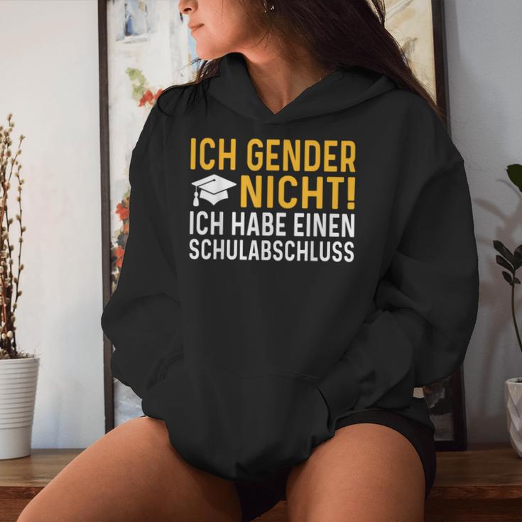 Ich Gender Nicht Ich Habe Einen Schulabschluss Women's Kapuzenpullover für Damen Geschenke für Sie