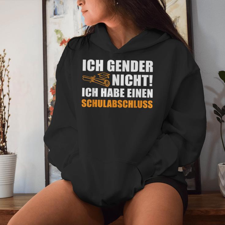 Ich Gender Nicht Ich Habe Einen Schulabschluss Women's Kapuzenpullover für Damen Geschenke für Sie