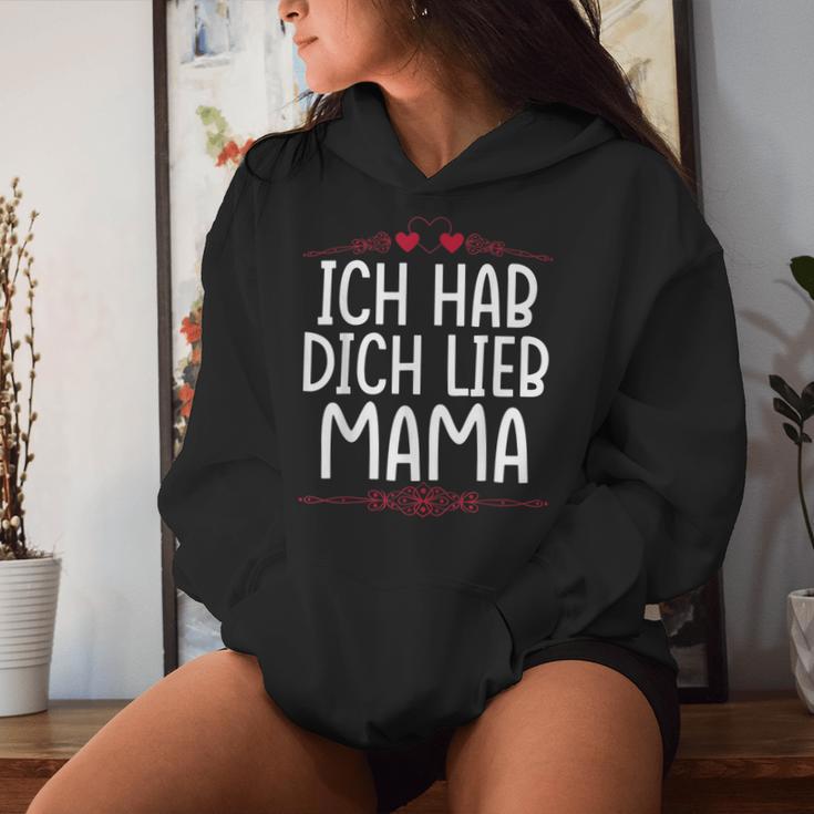 Ich Hab Dich Lieb Mama Kapuzenpullover für Damen Geschenke für Sie