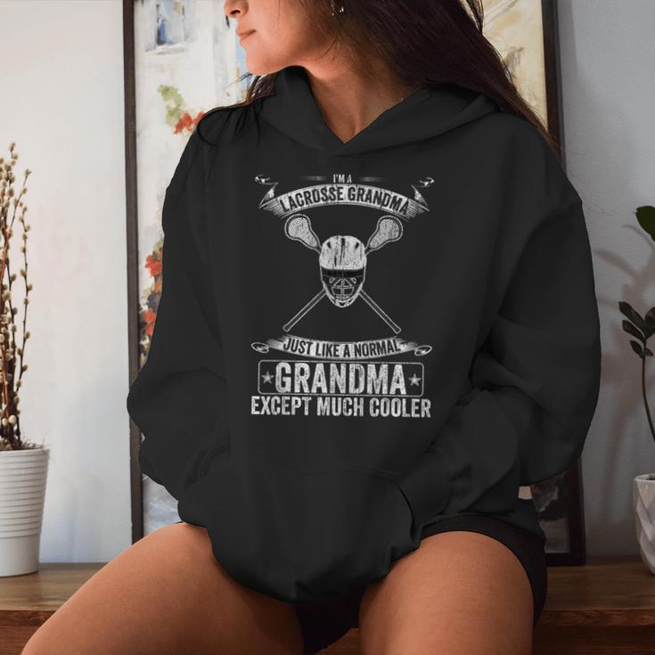 I'm A Lacrosse Grandma Just Like A Normal Except Much Cooler Women Hoodie Gifts for Her