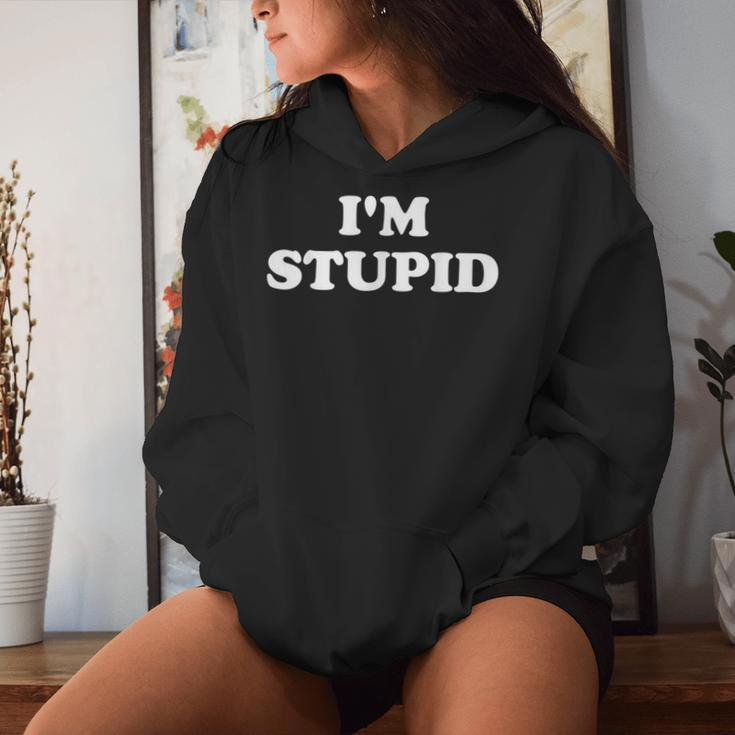 I'm With Stupid Matching Couples Sarcastic Women Hoodie Gifts for Her