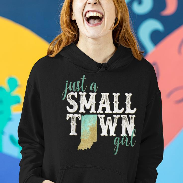 Indiana Small Town Girl Hometown State Roots Home Women Hoodie Gifts for Her
