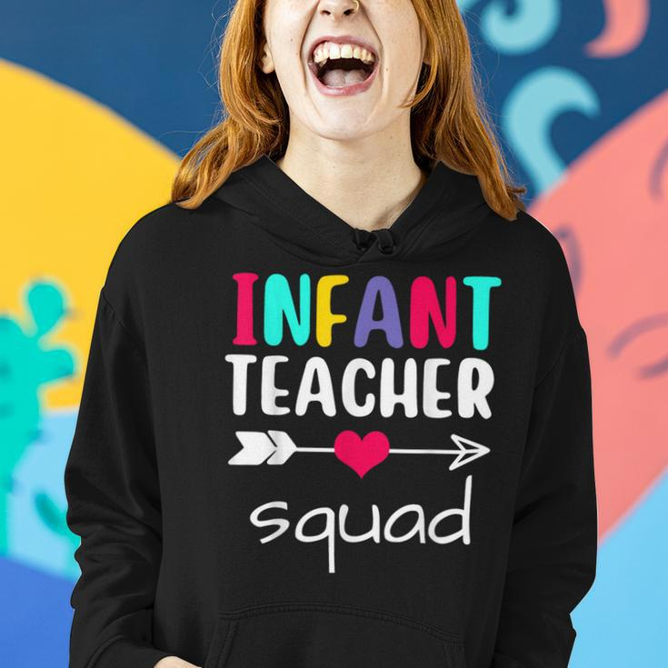 Infant Teacher Squad Matching Back To School First Day Women Hoodie Gifts for Her