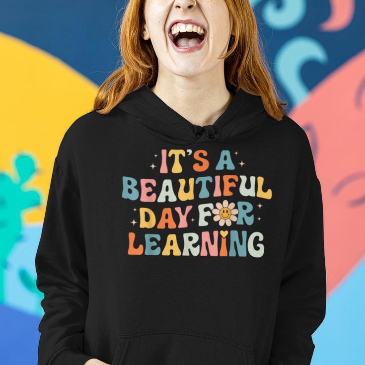 It's Beautiful Day For Learning Retro Teacher Men Women Hoodie Gifts for Her