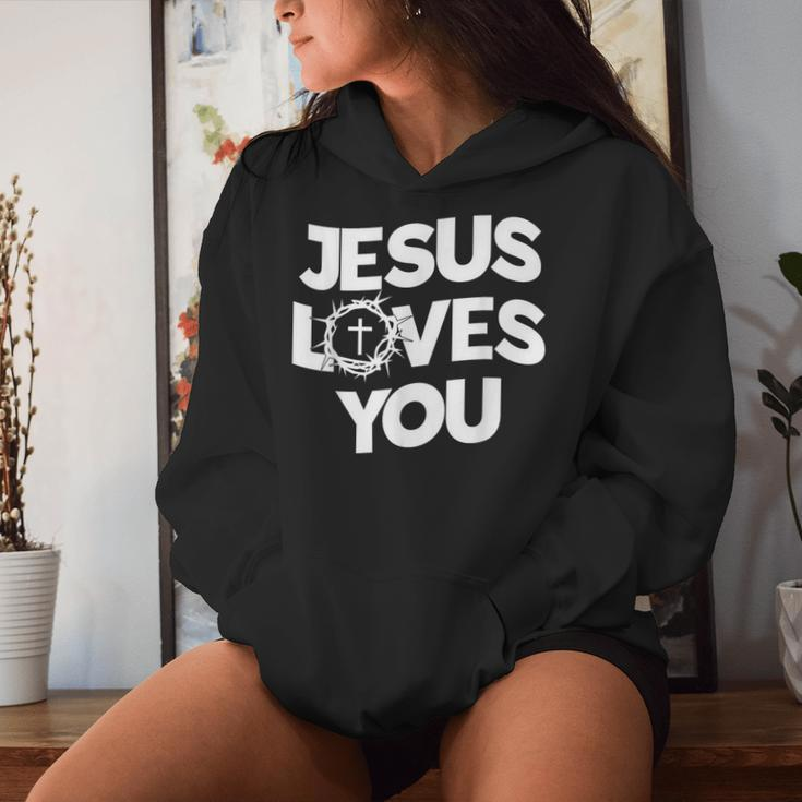 Jesus Loves You Religious Christian Faith Women Hoodie Gifts for Her