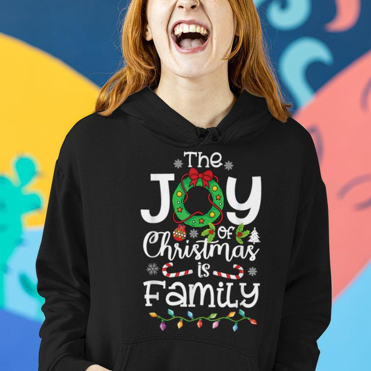 The Joy Of Christmas Is Family Xmas Family Women Women Hoodie Gifts for Her