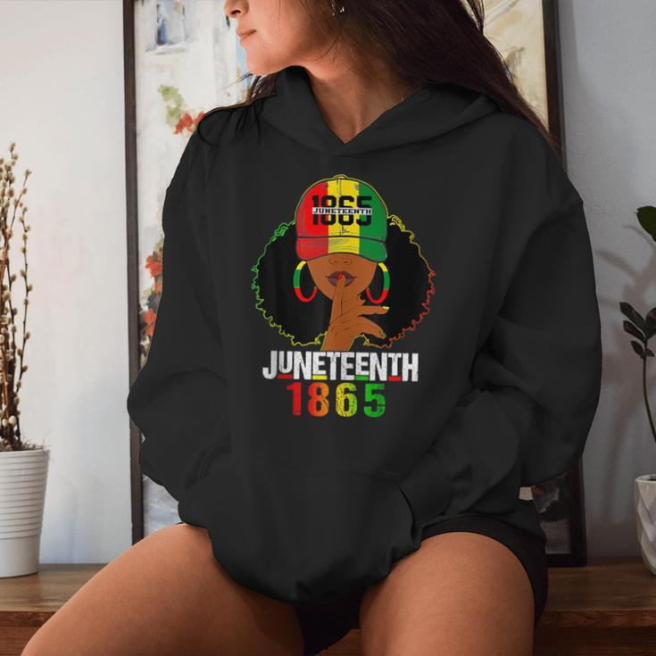 Junenth 1865 Celebrate Freedom Celebrating Black Women Women Hoodie Gifts for Her