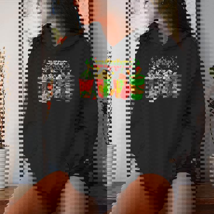 Junenth Coffee Black History Freedom 1865 African America Women Hoodie Gifts for Her