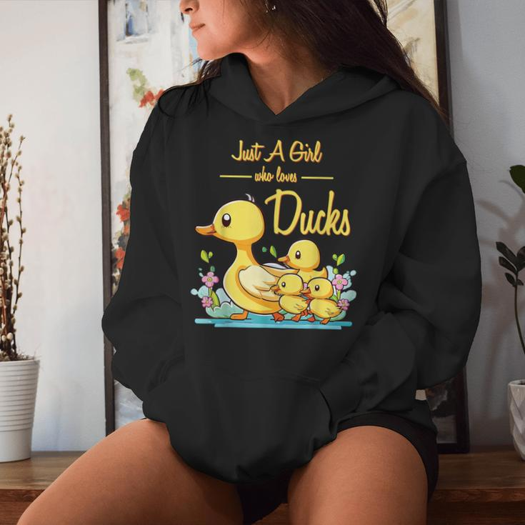 Just A Girl Who Loves Ducks Duck Family Women Hoodie Gifts for Her