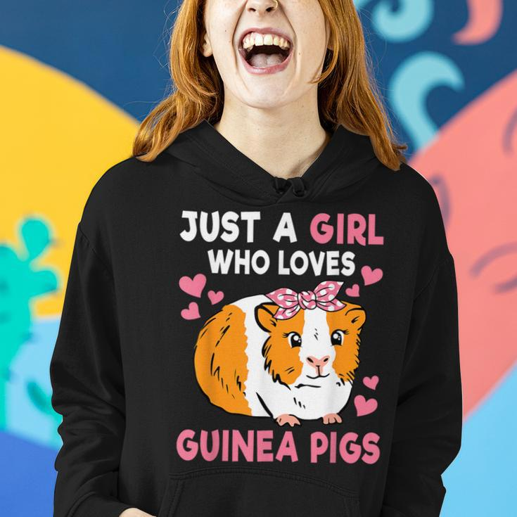 Just A Girl Who Loves Guinea Pigs Cute Guinea Pig Lover Women Hoodie Gifts for Her