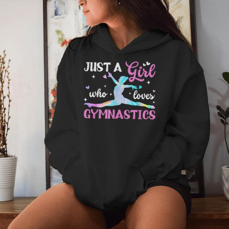 Just A Girl Who Loves Gymnastics Cheerleader Girls Women Hoodie Gifts for Her