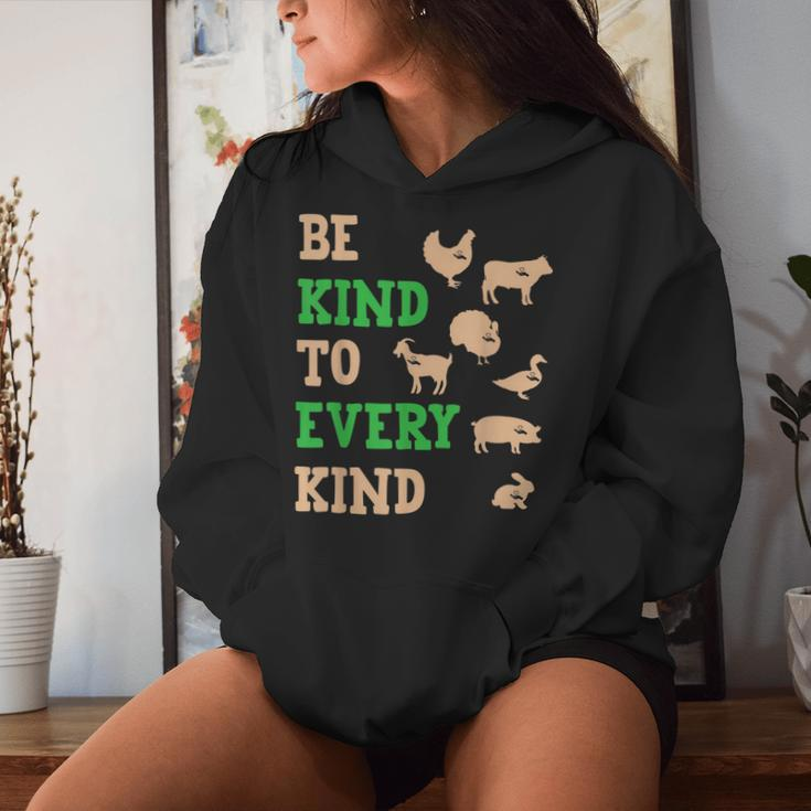 Be Kind To Every Kind Animal Friendly Women Hoodie Gifts for Her
