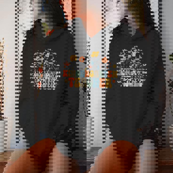 Kindergarten Teacher Appreciation Teaching Wildflowers Women Hoodie Gifts for Her