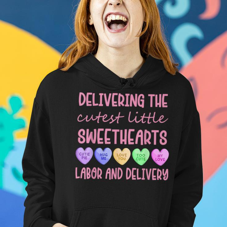 Labor And Delivery Nurse Valentine's Day L&D Nurse Women Hoodie Gifts for Her