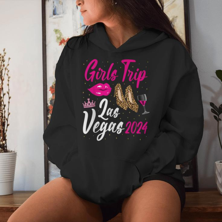 Las Vegas Girls Trip 2024 Leopard Bachelor Birthday Party Women Hoodie Gifts for Her