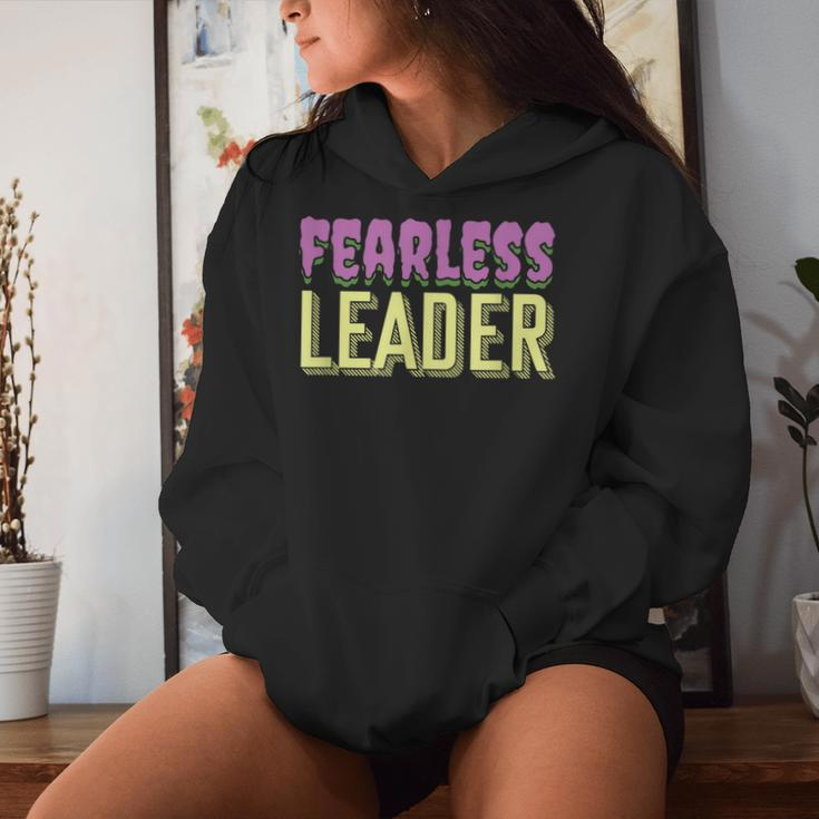 Leader Teacher Leadership Skills Leading People Fearless Women Hoodie Gifts for Her