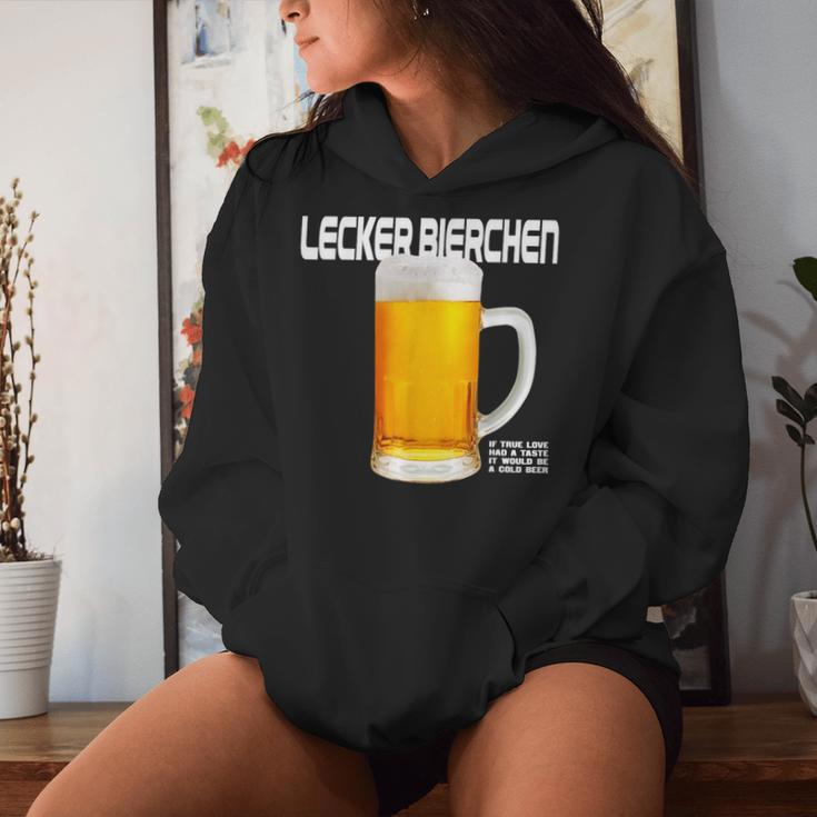 Lecker Bierchen X If True Love Had A Taste Beer Beer Fun Kapuzenpullover für Damen Geschenke für Sie