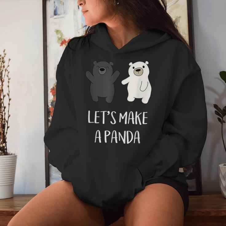 Let's Make A Panda Black Bear Polar Bear Women Hoodie Gifts for Her