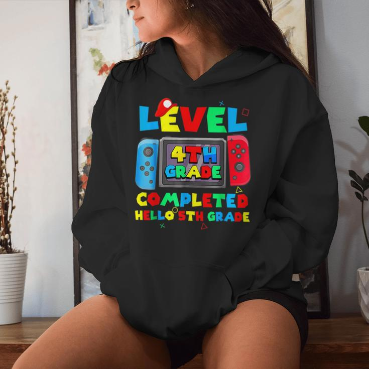 Level 4Th Grade Completed Hello 5Th Grade Last Day Of School Women Hoodie Gifts for Her