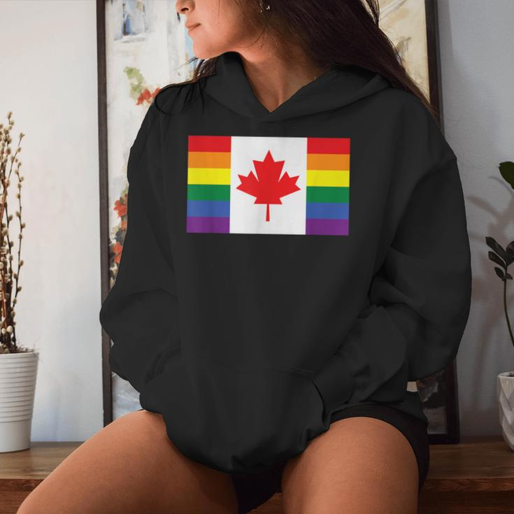 Lgbt Gay Pride Rainbow Canadian Flag Women Hoodie Gifts for Her