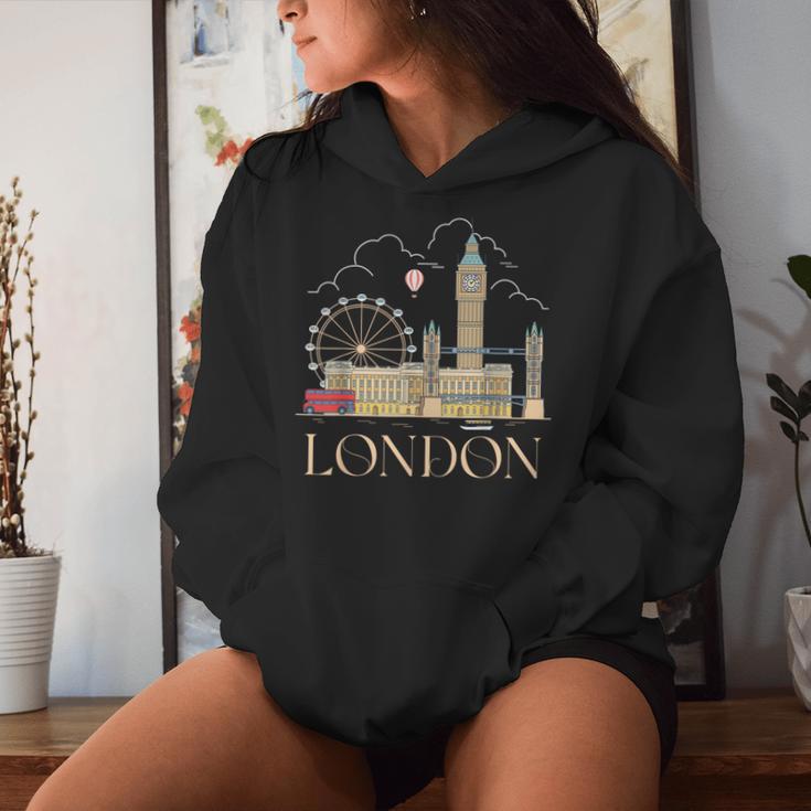 London Souvenir England Vintage City British Uk T- Women Hoodie Gifts for Her