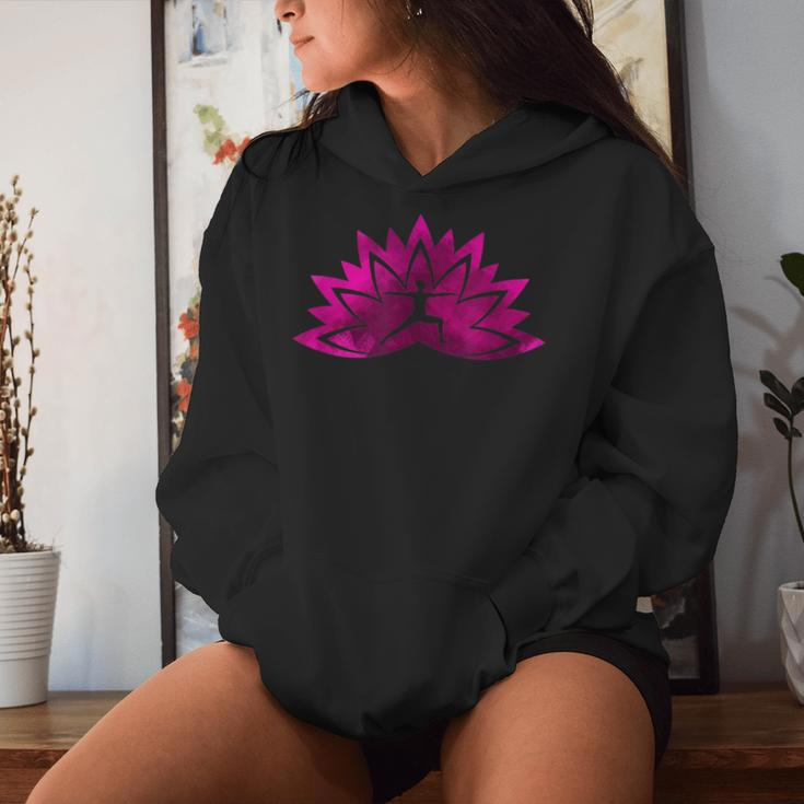 Lotus Flower Meditation Yoga Woman Silhoutte Women Hoodie Gifts for Her