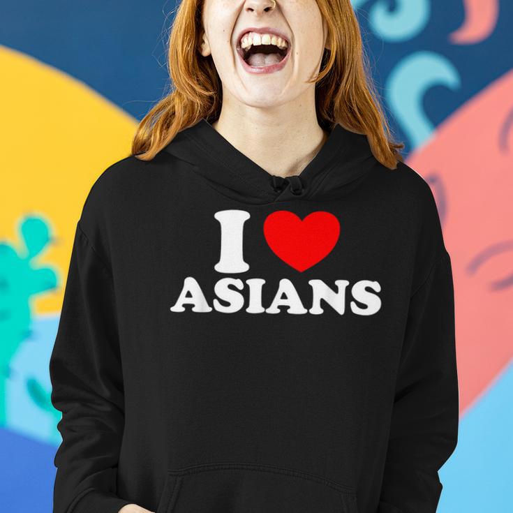 I Love Asian I Heart Asians Women Hoodie Gifts for Her