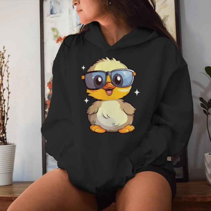 Lustige Entenliebhaber Süße Ente Papa Liebhaber Ente Mama Gummiente Kapuzenpullover für Damen Geschenke für Sie