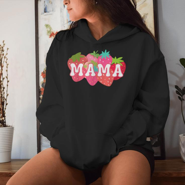 Mama Of The Berry First Birthday Strawberry Matching Couple Women Hoodie Gifts for Her