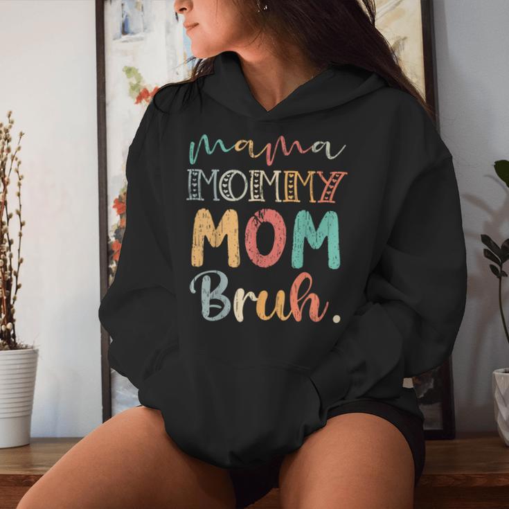 Mama Mama Mama Bruh Lustig Muttertagintage Frauen Niedlich Kapuzenpullover für Damen Geschenke für Sie