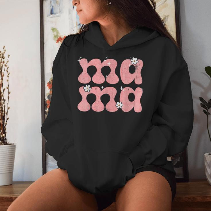 Mama Est 2024 Mom Life Muttertag Geburtstag Blumenfrauen Kapuzenpullover für Damen Geschenke für Sie