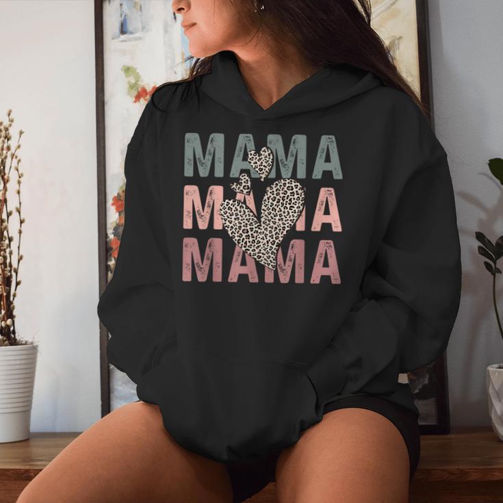 Mama Mama Herz Lustig Mama Muttertag Kapuzenpullover für Damen Geschenke für Sie