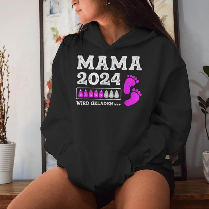 Mama Loading Mutter 2024 Wird Geladen Mama Kapuzenpullover für Damen Geschenke für Sie