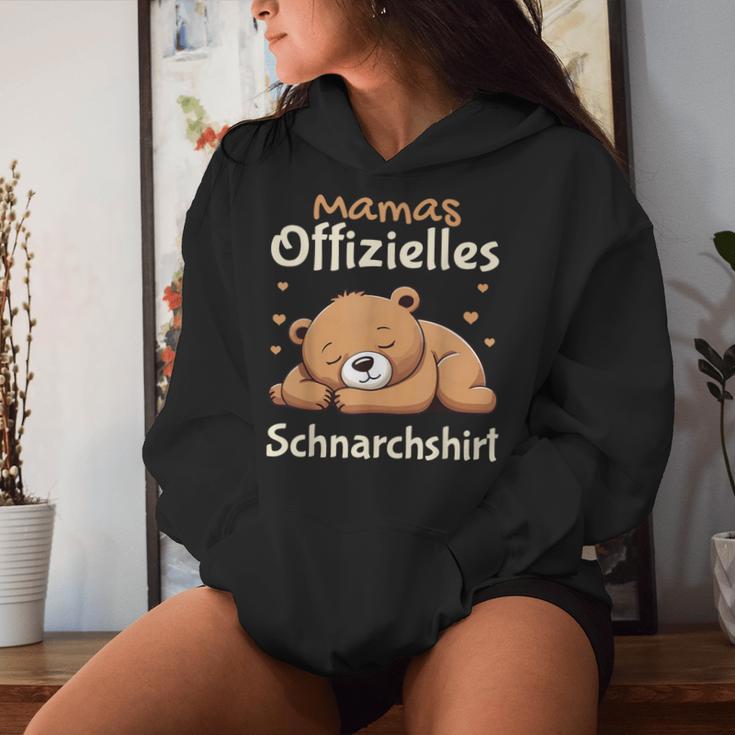 Mama Offizielles Schnarch Schlafanzug Bär Schlaf Kapuzenpullover für Damen Geschenke für Sie