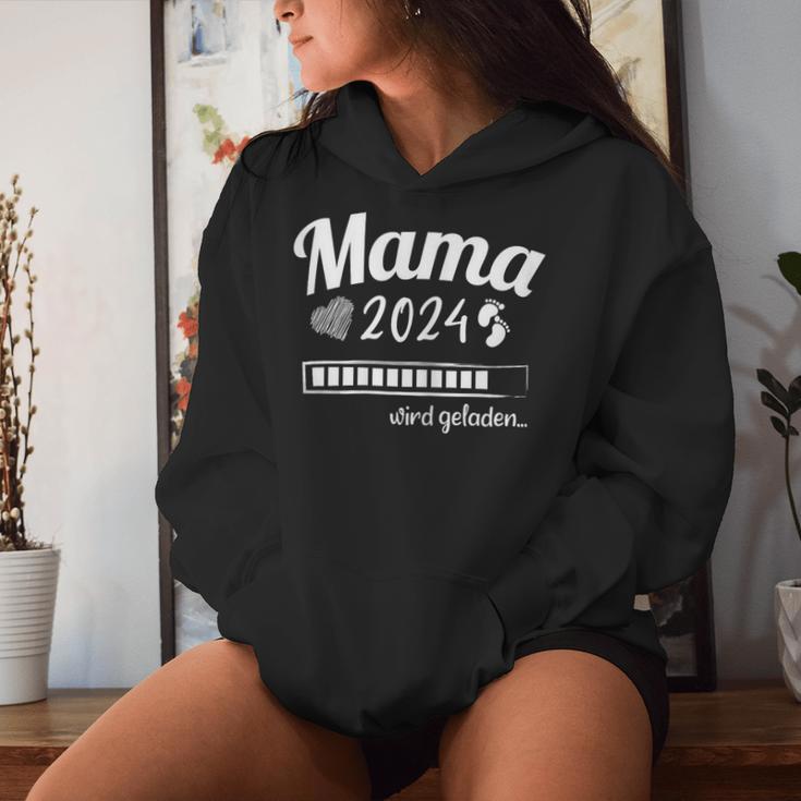 Mama Schwangerschaft Announcement Mama 2024 Wird Geladen Kapuzenpullover für Damen Geschenke für Sie